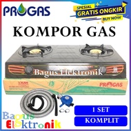 Kompor Gas 2 Tungku PROGAS 269 Bonus Selang Gas + Regulator Murah Progas 2 Tungku / KOMPOR PROGAS 26