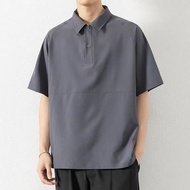 【Malaysia Spot】CLIFF baju lelaki berkolar men tshirt Microfiber ice silk polo shirt casual