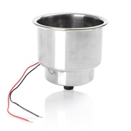 8 Lights LED Cup Holder Blue Marine Hardware Yacht Accessories Teacup Holder 304 Cup Holder with Lig