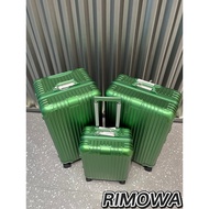 RIMOWA Original Gloss Green Collection: 21-inch Carry-on, 31-inch & 33-inch Check-in Travel Luggage