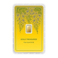 Ausiris ทองคำแท่ง 99.99% น้ำหนัก 1 g Gold Treasures ลายการ์ดดอกราชพฤกษ์ - Ausiris, Home &amp; Garden