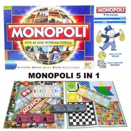 Monopoly 4in1 5-in-1 Character/ | International Children's Toy Snakes and Ladders Ludo Chess