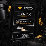 HYROX PATCH - I LOVE HYROX Emblem Running Fitness Race Velcro bag PATCH