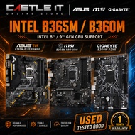 ASUS MSI GIGABYTE B360M B365M LGA1151 8th 9th Gen DDR4 Used Motherboard
