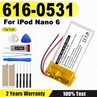 616-0531 new Replacement Battery For ipod Nano6 6G 6th Generation MP3 Li-Polymer Rechargeable Nano 6