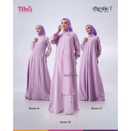 NIBRAS | Latest Adult Women's Gamis Bestie 7A, Bestie 7B, Bestie 7C Lilac Color Original by Nibras