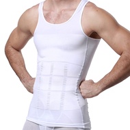 Mens Slimming Body Shaper Vest Shirt Abs Abdomen Slim