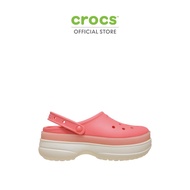 CROCS รองเท้าลำลองผู้ใหญ่ CLASSIC FROSTED STACKED CLOG รุ่น 212567-6UI - GUAVA