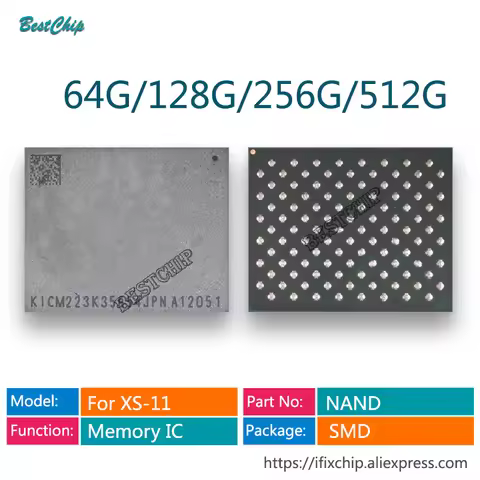 64G 128G 256G 512GB HDD NAND Memory Flash chip For iPhone 8 8Plus X XS XSMax XR SE2020 11/11Pro/11Pr