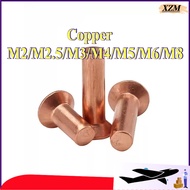 Copper countersunk head rivets GB869 percussion type flat head flat cone head solid rivets Copper d 
