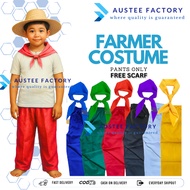 Austee 2025 Farmer Costume Katipunero Pajama Farmer Traditional Free Scarf