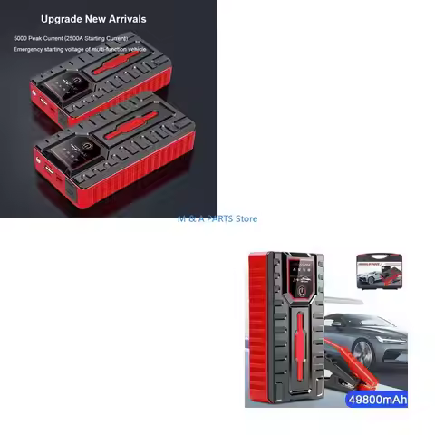 U1JF 12V Portable Car Jump Emergency Power Starter Auto Battery ChargersBuilt-in Emergency LED Flash