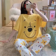 Short SLEEVED SLEEPWEAR LONG TROUSERS BANGKOK PAJAMAS KOREAN SLEEPWEAR CARTOON SLEEPWEAR