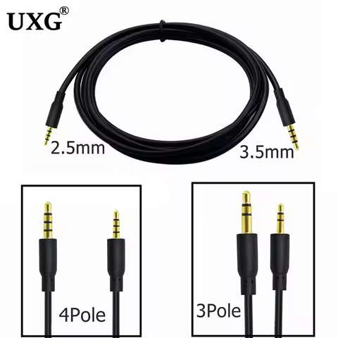3.5mm Aux cable Male to 2.5mm Jack Male AUX Audio Stereo Headphone 3 4 pole Cable 3.5 mm Aux Audio C