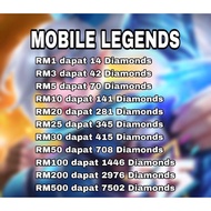 Diamond mobile legends murah / Mobile legend diamond game - Sila Baca Description dulu 👇