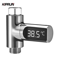 KIPRUN Shower Thermometer, Led Digital Display, 5~85℃ Water Temperature Show, 360° Rotating Screen W
