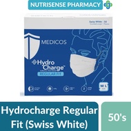 Medicos 4ply Hydrocharge Regular Fit SWISS WHITE- 50's