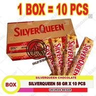 SilverQueen 55 gr 1 Box Isi 10 ex 58gr Cokelat Cashew Coklat Silver Queen 55 gram X 10 Mede Almond 5
