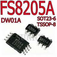 10~50PCS DW01 DW01A FS8205S FS8205A Lithium Battery Protection IC Patch MSOP8 Chip SOT23-6