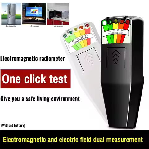 5-LED EMF Meter Magnetic Field Detector Ghost Hunting Paranormal Equipment Tester Portable Counter P