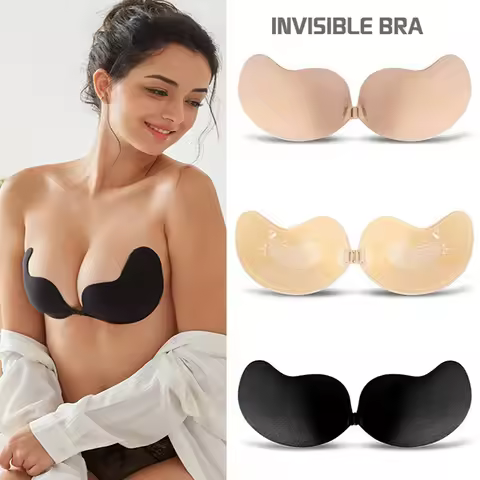 Silicone Push Up Bra Self Adhesive Strapless Invisible Bra Adhesive Breast Mango Bra Chest Paste Inv