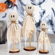 Halloween Ghost Festival Ghost Wooden Crafts Ornaments Shopping Mall Shop Festival Decoration Suppli