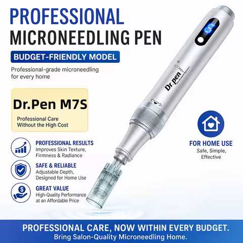 New Microneedling Pen Dr.pen M7S Derma Stamp Pen Cordless Face Beauty Device 10-100pcs 0.25mm Derma 