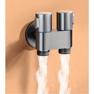 Hygienic Shower for Bathroom Toilet Bidet Shower Head Double Outlet Angle Valve Bathroom Accessories