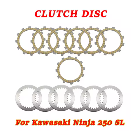 For Kawasaki Ninja250SL Z250SL Ninja Z 250 NINJA250 SL Motorcycle Accessories Clutch Friction Steel 