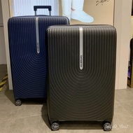 W-8&amp; Samsonite Ultra-Light Trolley Case Large Capacity Suitcase Double Row Silent Wheel Men and Women Fashion Expansion
