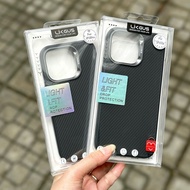Ốp lưng dành cho iPhone 15 Pro max / 14 Promax / 13 Pro Max vân carbon hiệu Likgus Carbon Synthetic