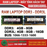 Ram Laptop DDR3 (PC3) 4Gb 8Gb Bus 1066/1333/1600 hàng tháo máy zin Bảo Hành 3 Năm
