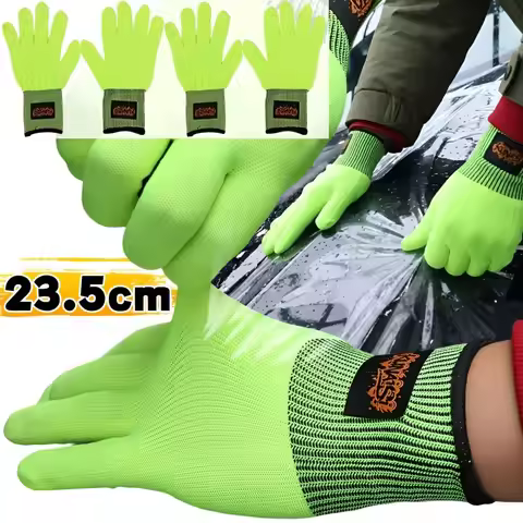 Anti Slip Car Vinyl Wrap Gloves Window Tinting Film Application Tool Oxford Cloth Auto Detailing Pai
