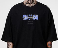 Oversized shirt pria korea ninerisk moon kaos distro pria wanita tshirt inrisk time teveler oversize