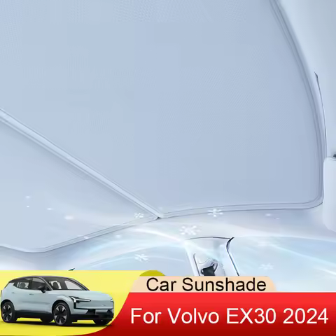 Car Ice Crystal Sunroof Sunshade For VOLVO EX30 2024-Present Skylight Roof Heat Insulation Shading I