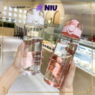 NIU 780ml Sports Water Bottle Girl Boy Plastic  Drinking Bottle
