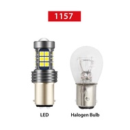 【Avanstar Motors】11157 T20 Brake Light Bulb 27LED P21-5W 7443 Red White Flash Non Flash