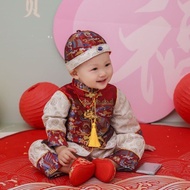 One Year Old Dress Male Female Baby New Chinese Style Baby Tang Suit Spring Birthday Banquet Catch Z
