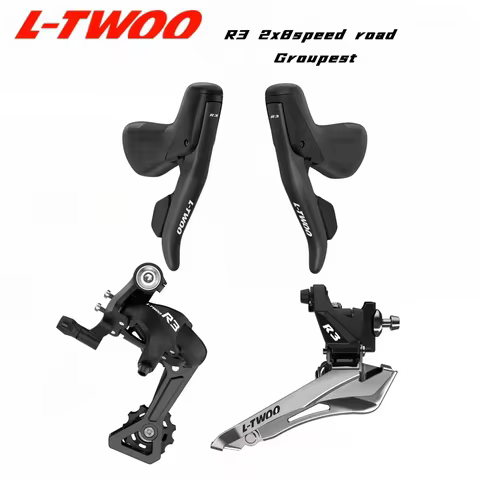 LTWOO R3 8S Road Bicycle Groupest, Left/Right Shift Lever and F/R Derailleur,8Speed