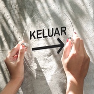 INPI HOUSE Directional Signage, Wayfinding Arrow Out - Directional Sign Board - Acrylic 20cm