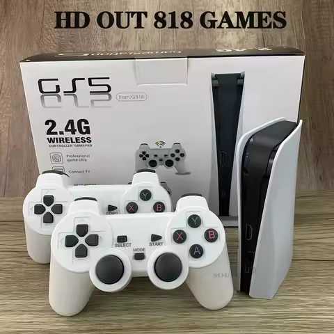 GS5-818A 8 Bit Retro Video TV Game Console Built-In 818 For-FC Classic Games Station Wireless 2.4G H