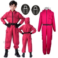 Squid Game Costume for Kids Boys Birthday Long Sleeved Kids Boy Bodysuit Clothing Squid Game Cosplay