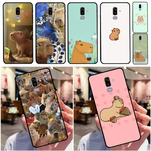 Capybara Case For Samsung Galaxy J3 J5 J7 2017 A3 A5 2016 A6 A8 J2 J8 A7 A9 2018 J4 J6 Plus Cover