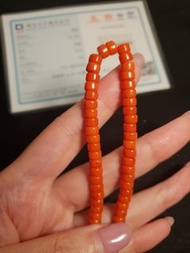 天然6mm红珊瑚半成品，可以自己DIY