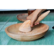 KAYU Premium JUMBO Mahogany Mortar And Pestle SET, 28CM Thick