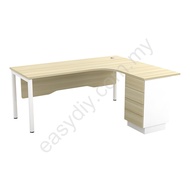 Office Furniture / Office Table / L Shape Table C/W 4Drawer SWL 1815-4D
