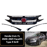 Honda Civic Fc 2016-2021 Type R Front Grill SI Grill Honeycomb