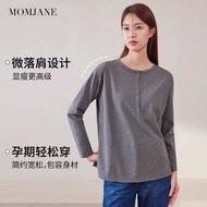 maternity dress baju mengandung T-shirt wanita hamil kemeja lengan panjang untuk wanita hamil