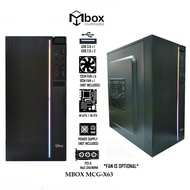 MBOX MINI Atx Tower Pc Casing With RGB LED Strip Front Panel (MATX/ITX) Motherboard - MCG-X63