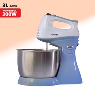 3L Hand &amp; Stand Mixer w/ Stainless Steel Bowl, Egg Beater Whisk &amp; Dough Hook  Tangan &amp; Pengadun Berdiri w / Keluli Tahan